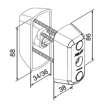 Abloy CY065С/111007 ключ-ручка