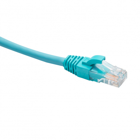 RJ45-RJ45 U/UTP Cat.5e LSZH нг(А)-HF (DR-181605),Патч-корд (коммутационный шнур) 0.5м, бирюзовый