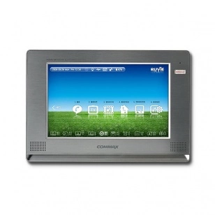 COMMAX CDP-1020AD (Серебро) Монитор цветного видеодомофона, 10.2&quot;, TFT LCD, NTSC, управление на экране (Toch Screen) без трубки (Hands Free), подключение инд. вызывного блока, энергонезависимая память на 128 кадров,управление освещением(до 20 тчк.), охра