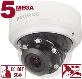 Beward BD4780DV (2.8-12) Уличная купольная IP-видеокамера 5Mp с ИК-подсветкой до 50