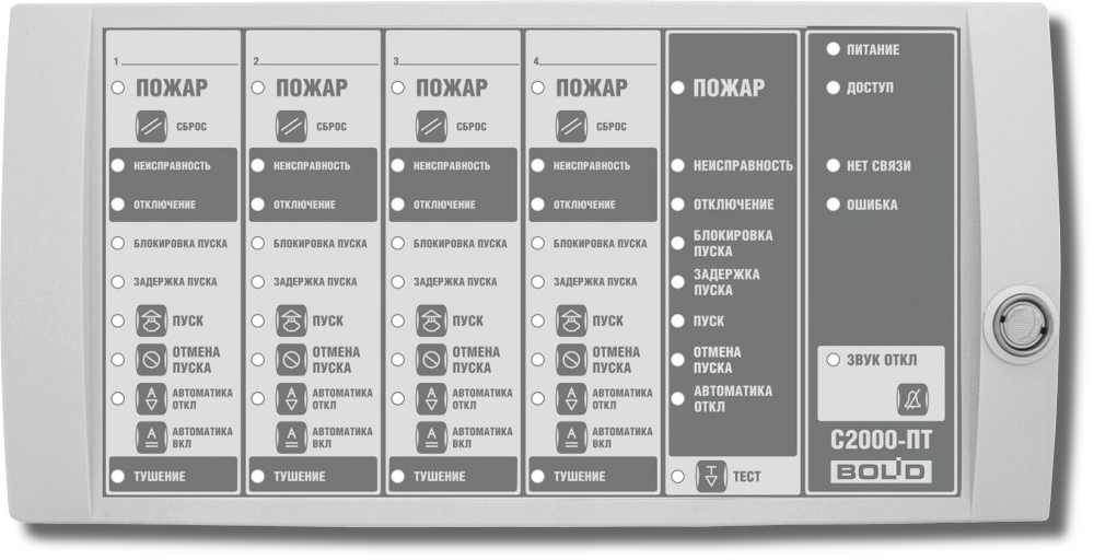 БОЛИД С2000 - ПТ блок индикации и управления