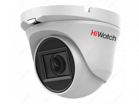 HiWatch DS-T503A (6) 5Mp Уличная видеокамера, 1/2.5&quot; CMOS, 57.1°, 2592x1944@20к/с, 2560x1440/1920x1080@25к/с, ИК-фильтр, 0.01 Лк@F1.2, OSD/DWDR/BLC/DNR/HLC/EXIR Smart ИК, видеовыход: 1хHD-TVI/AHD/CVI/CVBS, аудио по коаксиалу (AoC), EXIR-подсветка до 30м,