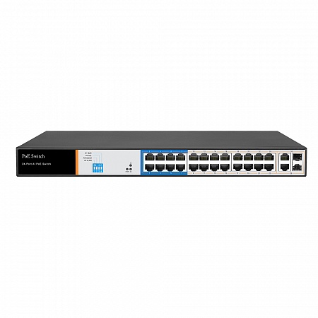 RedLine RL-SW24P2S2 26-портовый POE коммутатор